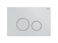 Комплект инсталляции РЕХАУ NOVAFLOW с панелью смыва NOVA ORB 001 с круглыми клавишами, пластик, белый, глянцевый