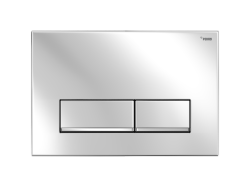 Панель смыва РЕХАУ NOVA LONG 002 с прямоугольными клавишами, пластик, хром, глянцевый, нижняя полоса клавиш хром, глянцевый