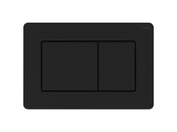 Панель смыва РЕХАУ NOVA QUAD STEEL с прямоугольными клавишами с покрытием против отпечатков пальцев, нержавеющая сталь, черный, матовый