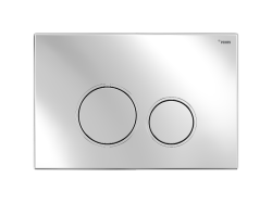 Комплект инсталляции РЕХАУ NOVAFLOW с панелью смыва NOVA ORB 001 с круглыми клавишами, пластик, хром, глянцевый