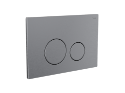 Панель смыва РЕХАУ NOVA ORB STEEL с круглыми клавишами с покрытием против отпечатков пальцев, нержавеющая сталь, брашированный графитовый, матовый