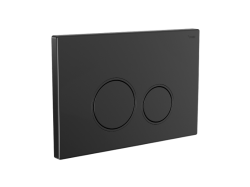 Панель смыва РЕХАУ NOVA ORB 001 с круглыми клавишами, пластик, черный, матовый