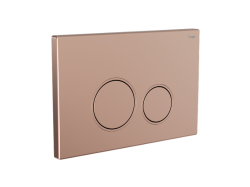 Панель смыва РЕХАУ NOVA ORB 001 с круглыми клавишами, пластик, розовое золото, матовый