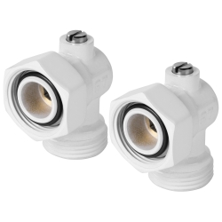 Набор нижнего подключения угловой раздельный 3/4х3/4ЕК (белый)