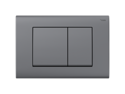 Панель смыва РЕХАУ NOVA QUAD 001 с прямоугольными клавишами, пластик, графитовый, матовый