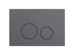 Панель смыва РЕХАУ NOVA ORB 001 с круглыми клавишами, пластик, графитовый, матовый