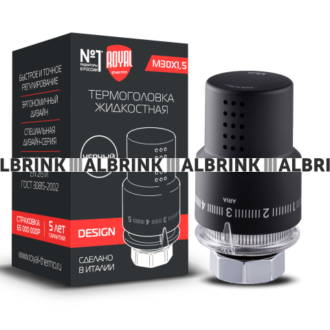 Термоголовка жидкостная Royal Thermo Design М30х1,5