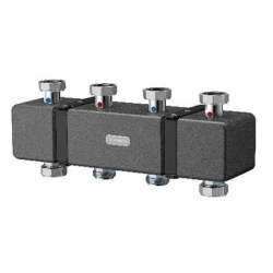 Распределительный коллектор Varmega V-Flow до 3 контуров, нержавеющая сталь, с термоизоляцией