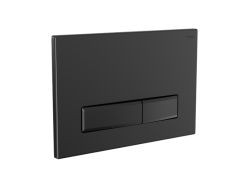 Панель смыва РЕХАУ NOVA LONG 001 с прямоугольными клавишами, пластик, черный, матовый