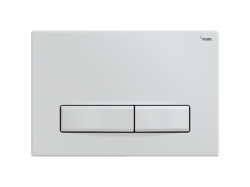 Панель смыва РЕХАУ NOVA LONG 001 с прямоугольными клавишами, пластик, белый, глянцевый