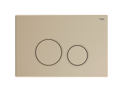 Панель смыва РЕХАУ NOVA ORB 001 с круглыми клавишами, пластик, золотой, матовый