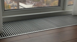 Внутрипольный конвектор Новатерм с принудительной конвекцией 080х250  