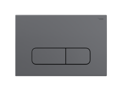 Панель смыва РЕХАУ NOVA ELLIPSE 001 с овальными клавишами, пластик, графитовый, матовый