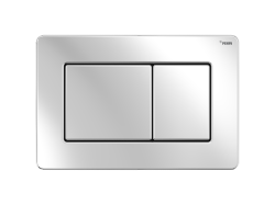 Панель смыва РЕХАУ NOVA QUAD STEEL с прямоугольными клавишами, нержавеющая сталь, цвет нержавеющая сталь, глянцевый