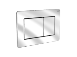 Панель смыва РЕХАУ NOVA QUAD STEEL с прямоугольными клавишами, нержавеющая сталь, цвет нержавеющая сталь, глянцевый