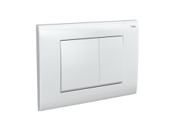 Панель смыва РЕХАУ NOVA QUAD 001 с прямоугольными клавишами, пластик, белый, глянцевый