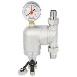 Фильтр сетчатый промывной, поворотный, Varmega 1/2", с разъемными соединениями