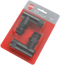 Набор дизайн-вентилей Royal, угловой, 1/2" 