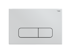 Комплект инсталляции РЕХАУ NOVAFLOW с панелью смыва NOVA ELLIPSE 001 с овальными клавишами, пластик, белый, глянцевый