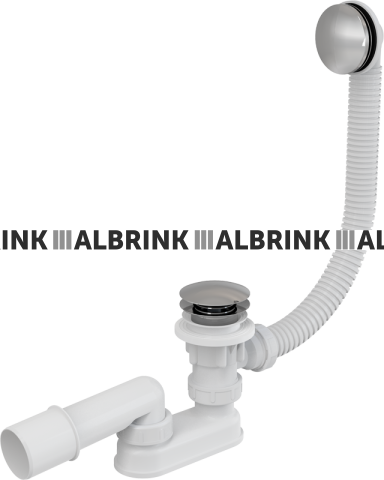 Сифон для ванны CLICK/CLACK, металл A504KM-80 (см)