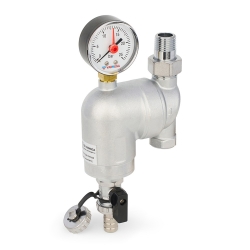 Фильтр сетчатый промывной, поворотный, Varmega 1/2" ВР-НР, с разъемным соединением