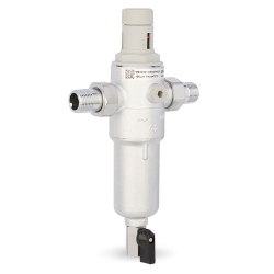 Комбинированный промывной фильтр Varmega, 1/2" НР, ХВС и ГВС, с редуктором давления