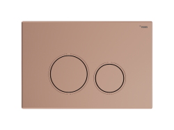Панель смыва РЕХАУ NOVA ORB 001 с круглыми клавишами, пластик, розовое золото, матовый