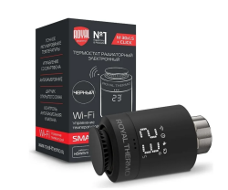 Радиаторный электронный термостат Royal Thermo Smart Heat, черный