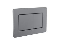 Панель смыва РЕХАУ NOVA QUAD STEEL с прямоугольными клавишами с покрытием против отпечатков пальцев, нержавеющая сталь, брашированный графитовый, матовый