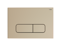 Панель смыва РЕХАУ NOVA ELLIPSE 001 с овальными клавишами, пластик, золотой, матовый