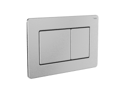 Панель смыва РЕХАУ NOVA QUAD STEEL с прямоугольными клавишами с покрытием против отпечатков пальцев, нержавеющая сталь, цвет брашированная нержавеющая сталь, матовый