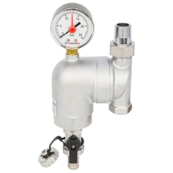 Фильтр сетчатый промывной, поворотный, Varmega 1/2" ВР-НР, с разъемным соединением